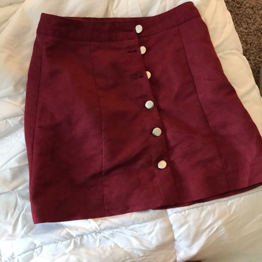 Maroon skirt